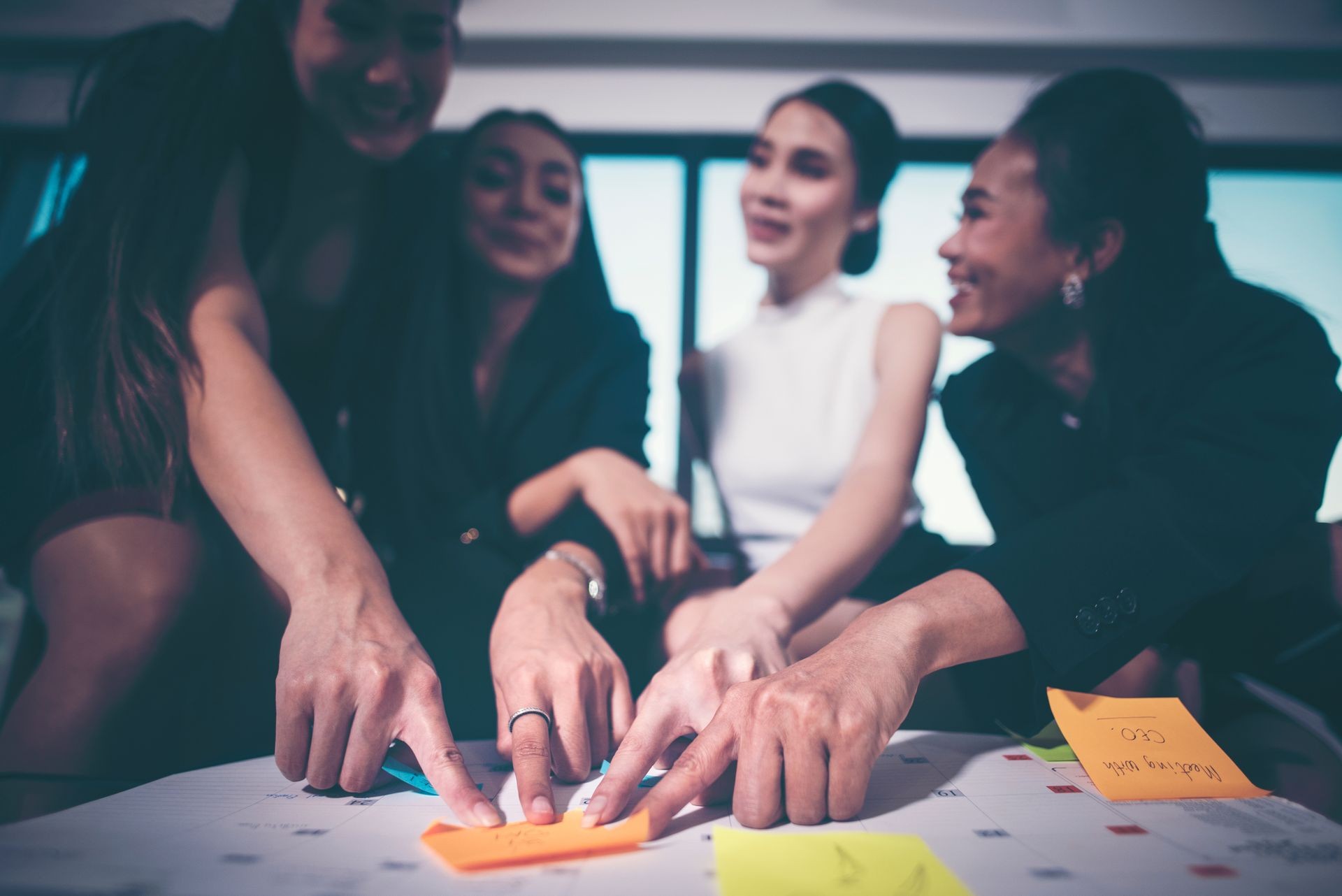 creative event concept, Pointing at the plan, business event planner creative event concept, Pointing at the plan, business event planner